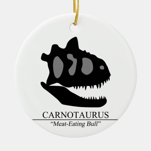 Ornement Rond En Céramique Carnotaurus (Devant)