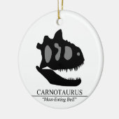 Ornement Rond En Céramique Carnotaurus (Gauche)