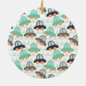 Ornement Rond En Céramique Cars et More (Dos)