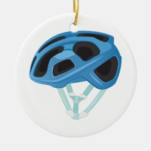 Ornement Rond En Céramique Casque de bicyclette