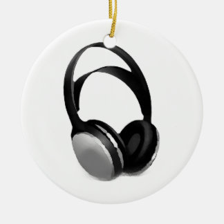 Ornement Rond En Céramique Casque Pop Art