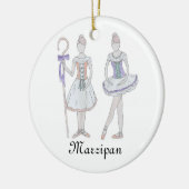 Ornement Rond En Céramique Casse-noix Marzipan Keepsaké Orament (Gauche)