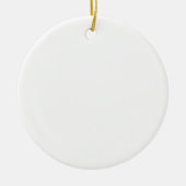 Ornement Rond En Céramique Cercle blanc (Devant)