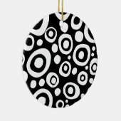 Ornement Rond En Céramique Cercles et points 03 (Droite)