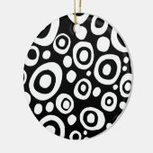 Ornement Rond En Céramique Cercles et points 03 (Gauche)