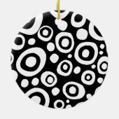 Ornement Rond En Céramique Cercles et points 03 (Dos)