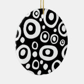 Ornement Rond En Céramique Cercles et points 06 (Droite)