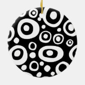 Ornement Rond En Céramique Cercles et points 06 (Dos)