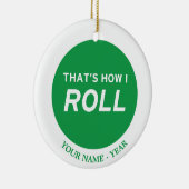 Ornement Rond En Céramique C'est comment je roule (Droite)