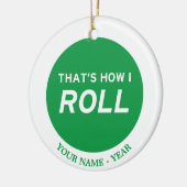 Ornement Rond En Céramique C'est comment je roule (Gauche)