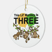 Ornement Rond En Céramique Chandails et cadeaux pour le 3e anniversaire des s (Gauche)