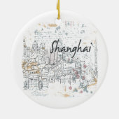 Ornement Rond En Céramique Changhaï (Dos)