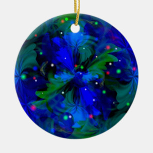 Ornement Rond En Céramique Chasse aux lucioles