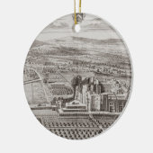 Ornement Rond En Céramique Château de Berkeley, Seat du comte de Berkeley (Gauche)