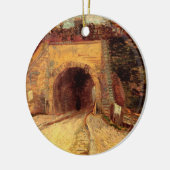 Ornement Rond En Céramique Chaussée avec viaduc à passage inférieur par Vince (Gauche)