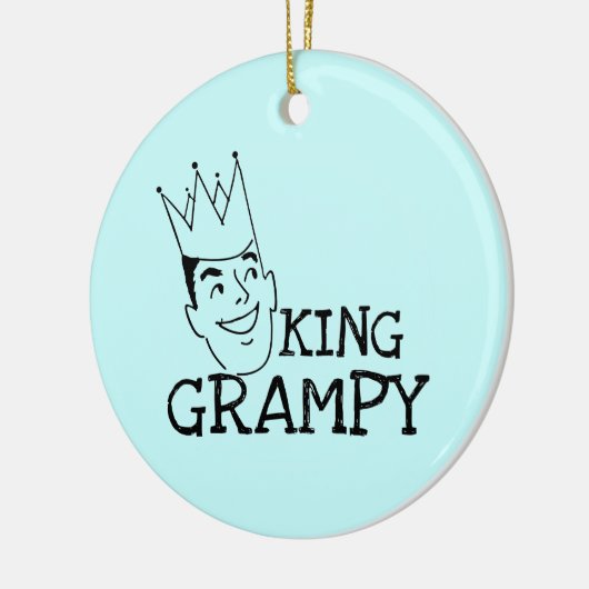 Ornement Rond En Céramique Chemises et cadeaux King Grampy (Gauche)