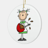 Ornement Rond En Céramique Chiffre pâte lisse de mélange de bâton de Baker (Gauche)