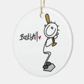 Ornement Rond En Céramique Chiffre simple T-shirts et cadeaux de bâton de (Gauche)