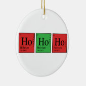 Ornement Rond En Céramique Chimie de Noël (Droite)
