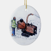 Ornement Rond En Céramique Chipper de Timberwood (Droite)