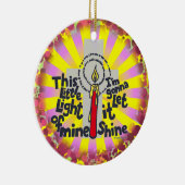 Ornement Rond En Céramique Christian Cette Petite Lumière (Droite)