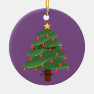Ornement Rond En Céramique Christmas Tree Thunder_Cove