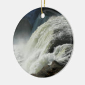 Ornement Rond En Céramique Chutes d'Ohiopyle en Pennsylvanie (Gauche)