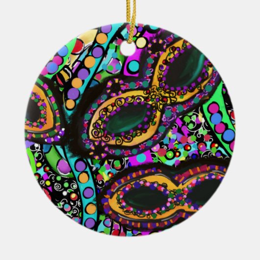 Ornement Rond En Céramique Cirque du (Devant)