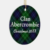 Ornement Rond En Céramique Clan Abercrombie Tartan écossais (Droite)