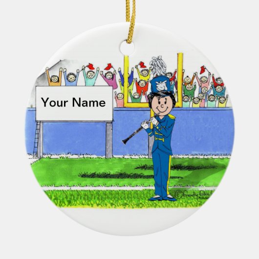 Ornement Rond En Céramique Clarinet - Femme (Devant)