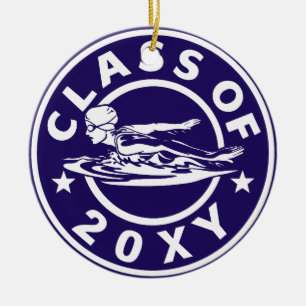 Ornement Rond En Céramique Classe de 20 ?? Nage des filles