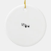 Ornement Rond En Céramique Claws de Père Noël (Dos)