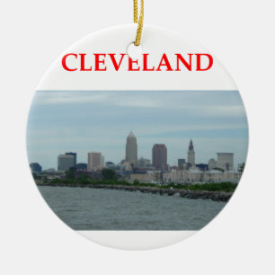 Ornement Rond En Céramique Cleveland