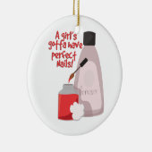 Ornement Rond En Céramique Clous parfaits ! (Droite)