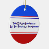 ORNEMENT ROND EN CÉRAMIQUE CLUB DE PERVERTI (Droite)