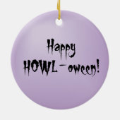 Ornement Rond En Céramique Cocker Spaniel Witch (Dos)