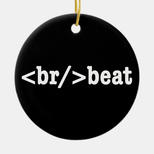 Ornement Rond En Céramique code HTML breakbeat (Devant)