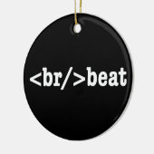 Ornement Rond En Céramique code HTML breakbeat (Gauche)