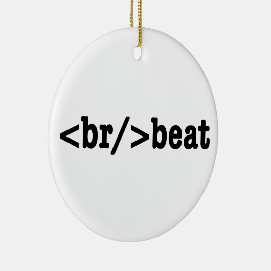 Ornement Rond En Céramique code HTML breakbeat (Droite)