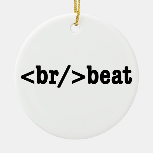 Ornement Rond En Céramique code HTML breakbeat (Devant)