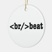 Ornement Rond En Céramique code HTML breakbeat (Gauche)