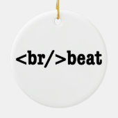 Ornement Rond En Céramique code HTML breakbeat (Dos)