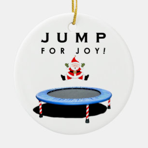 Ornement Rond En Céramique collection de Noël de trampoline