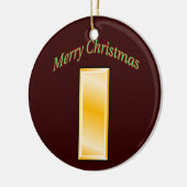 Ornement Rond En Céramique Commandant de l'Armée de terre (Gauche)