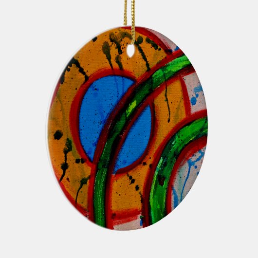 Ornement Rond En Céramique Composition #20A par Michael Moffa (Droite)