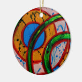 Ornement Rond En Céramique Composition #20A par Michael Moffa (Gauche)