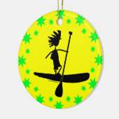 Ornement Rond En Céramique Conception silhouette de la pédale (Gauche)