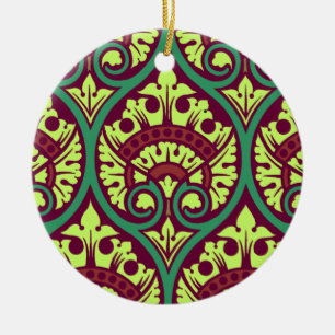 Ornement Rond En Céramique Conception victorienne #6 à Victoria Shaylee