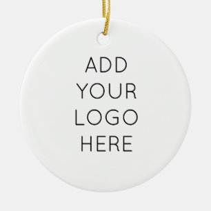 Ornement Rond En Céramique Concevez votre propre image de logo personnalisée