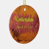Ornement Rond En Céramique Confirmation (Droite)